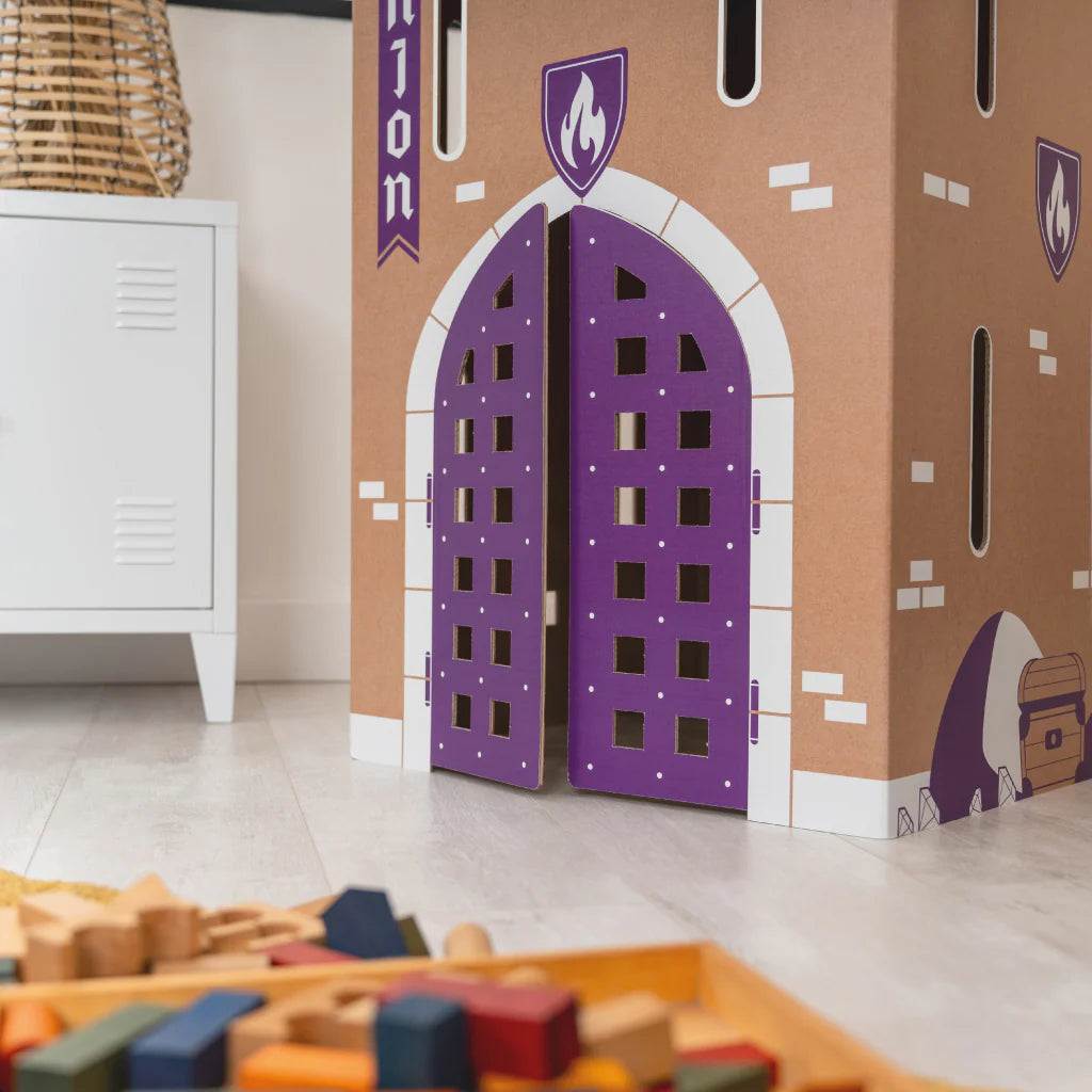 CACHE TOI cabane pliable made in France en carton - DONJON
