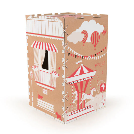 CACHE TOI cabane pliable made in France en carton - HOME