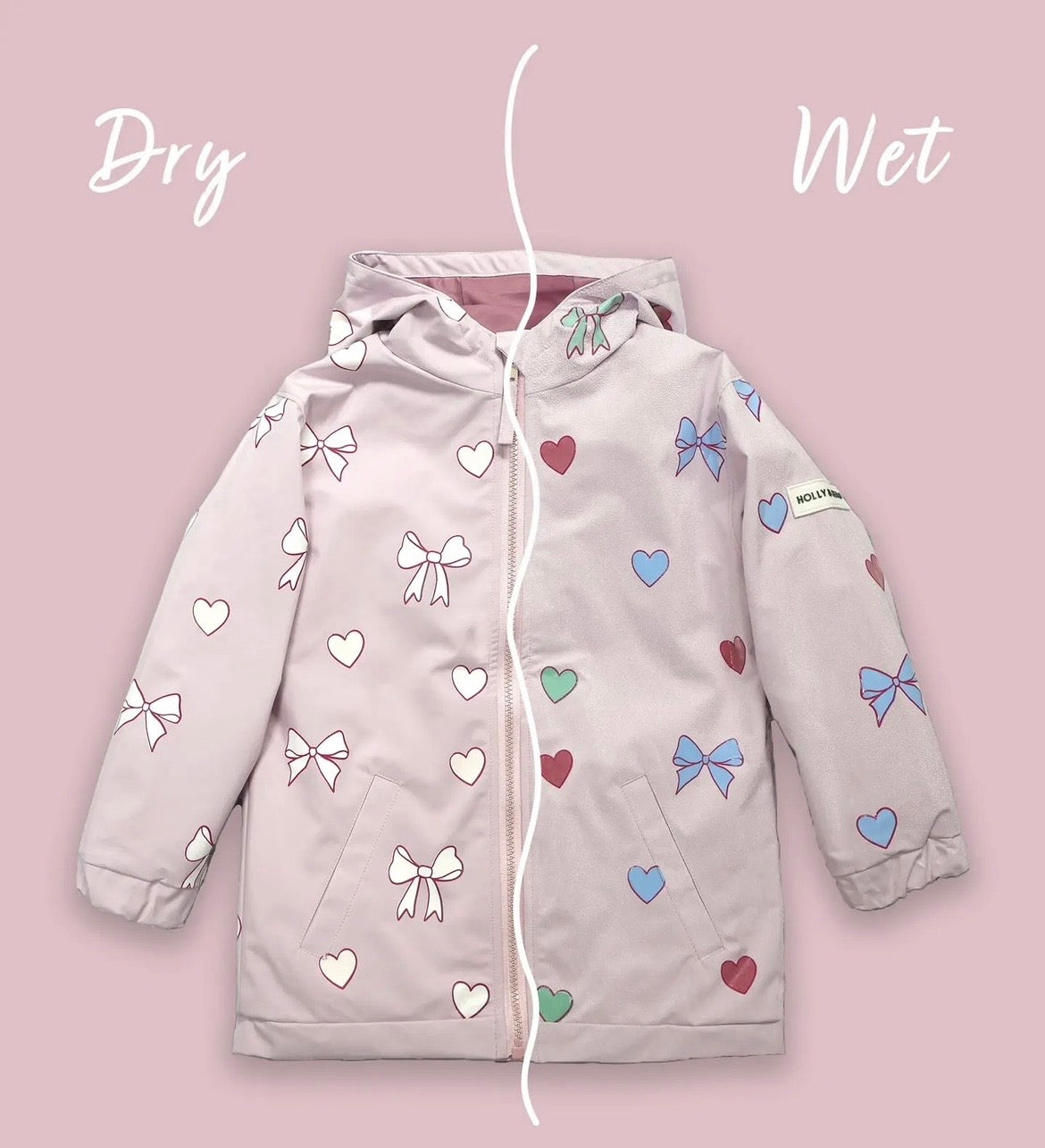 Veste Imperméable Magique Cœurs