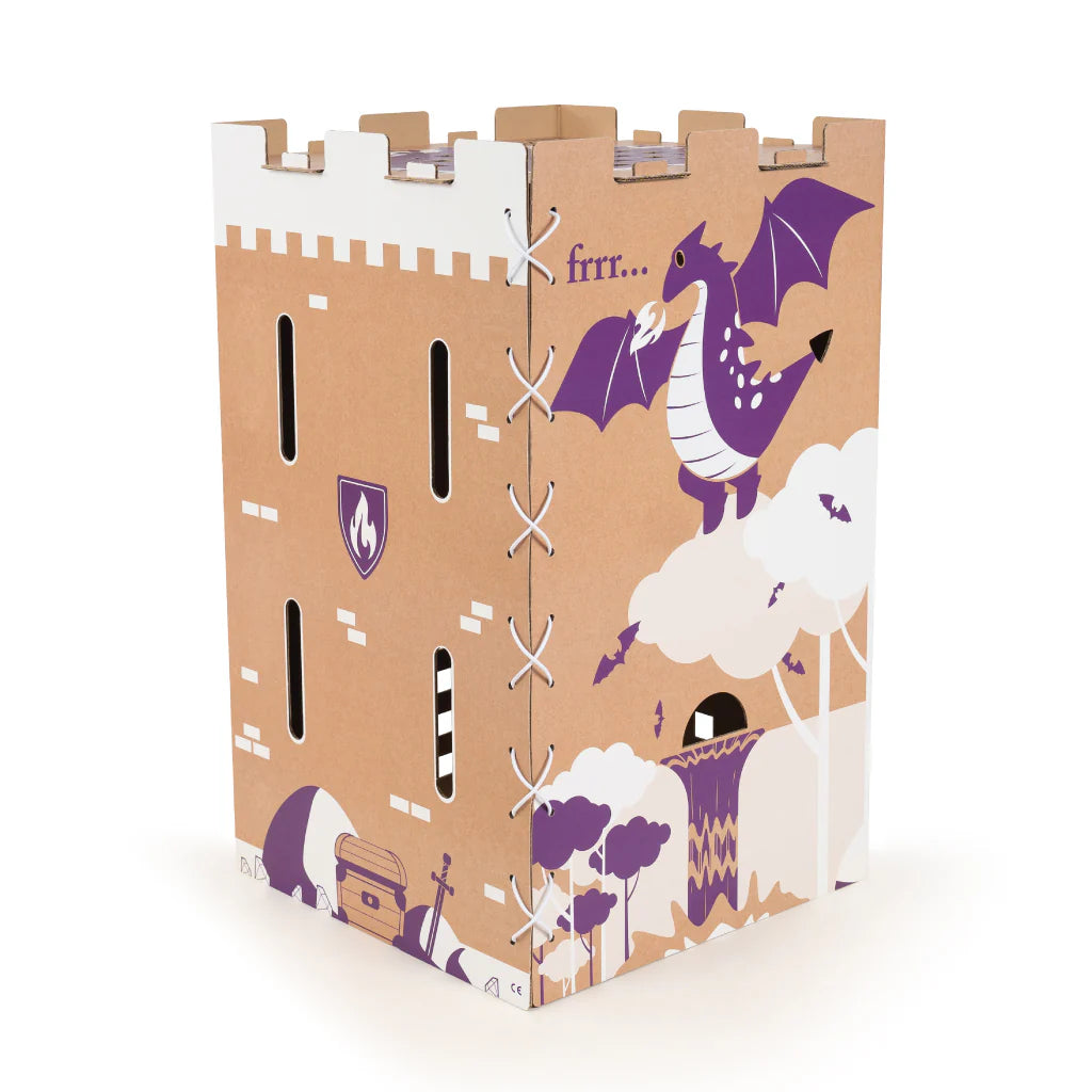 CACHE TOI cabane pliable made in France en carton - DONJON