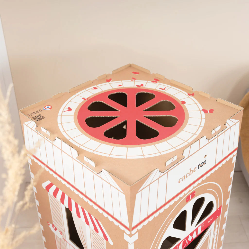 CACHE TOI cabane pliable made in France en carton - HOME