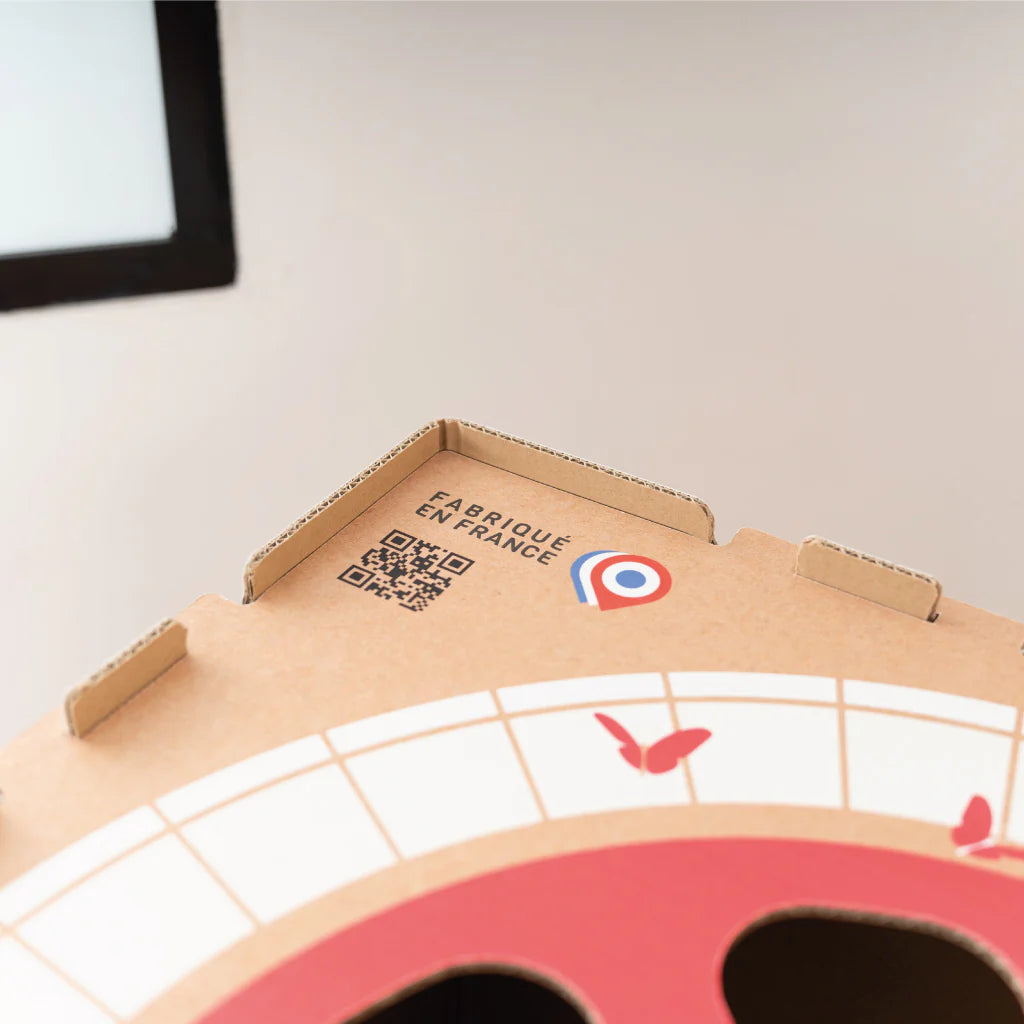 CACHE TOI cabane pliable made in France en carton - HOME