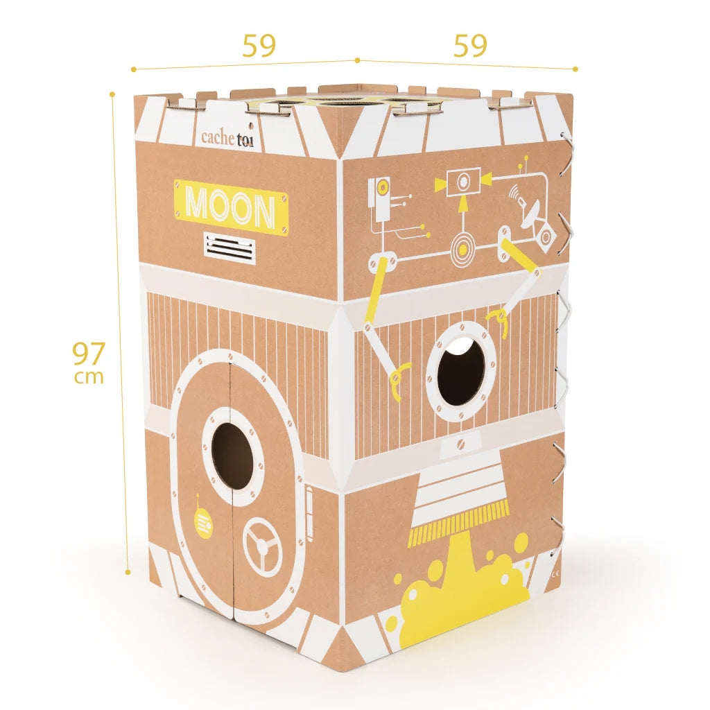 CACHE TOI cabane pliable made in France en carton - MOON